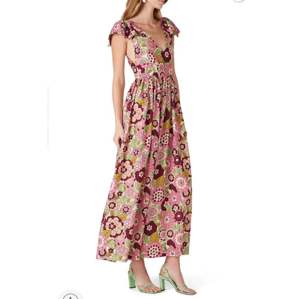 B42 Dodo Bar Or Floral Dress Womens‎ Small Boho Swiftie Dollcore Holiday Garden